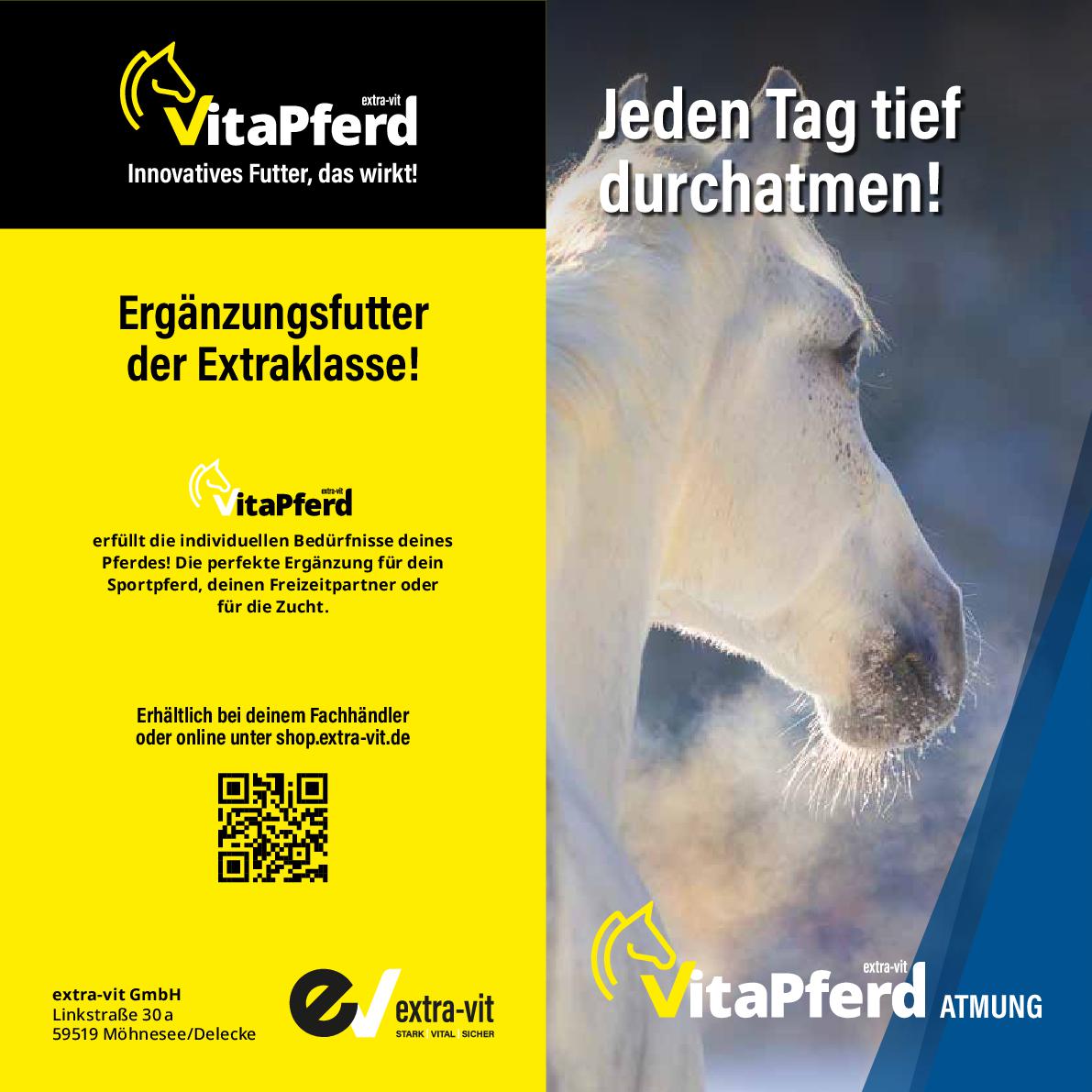 VitaPferd Atmung - Ergänzungsfuttermittel für eine freie Atmung