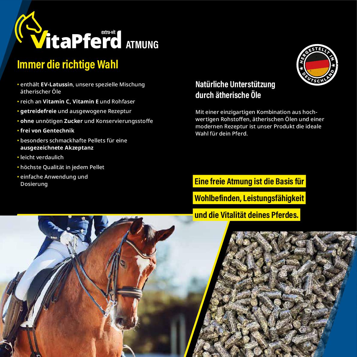 VitaPferd Atmung - Ergänzungsfuttermittel für eine freie Atmung