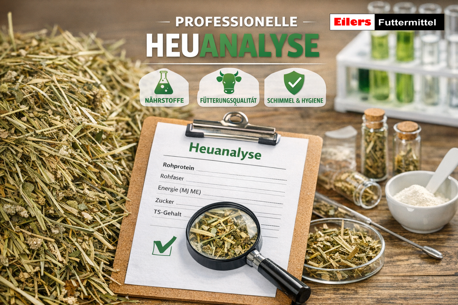 🌾 Neu bei uns: Heuanalyse für eine optimale Fütterung von Pferden & Alpakas! 🐴🦙