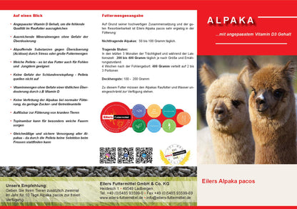 Alpakafutter - Alpaka Pacos Pellets 15 kg