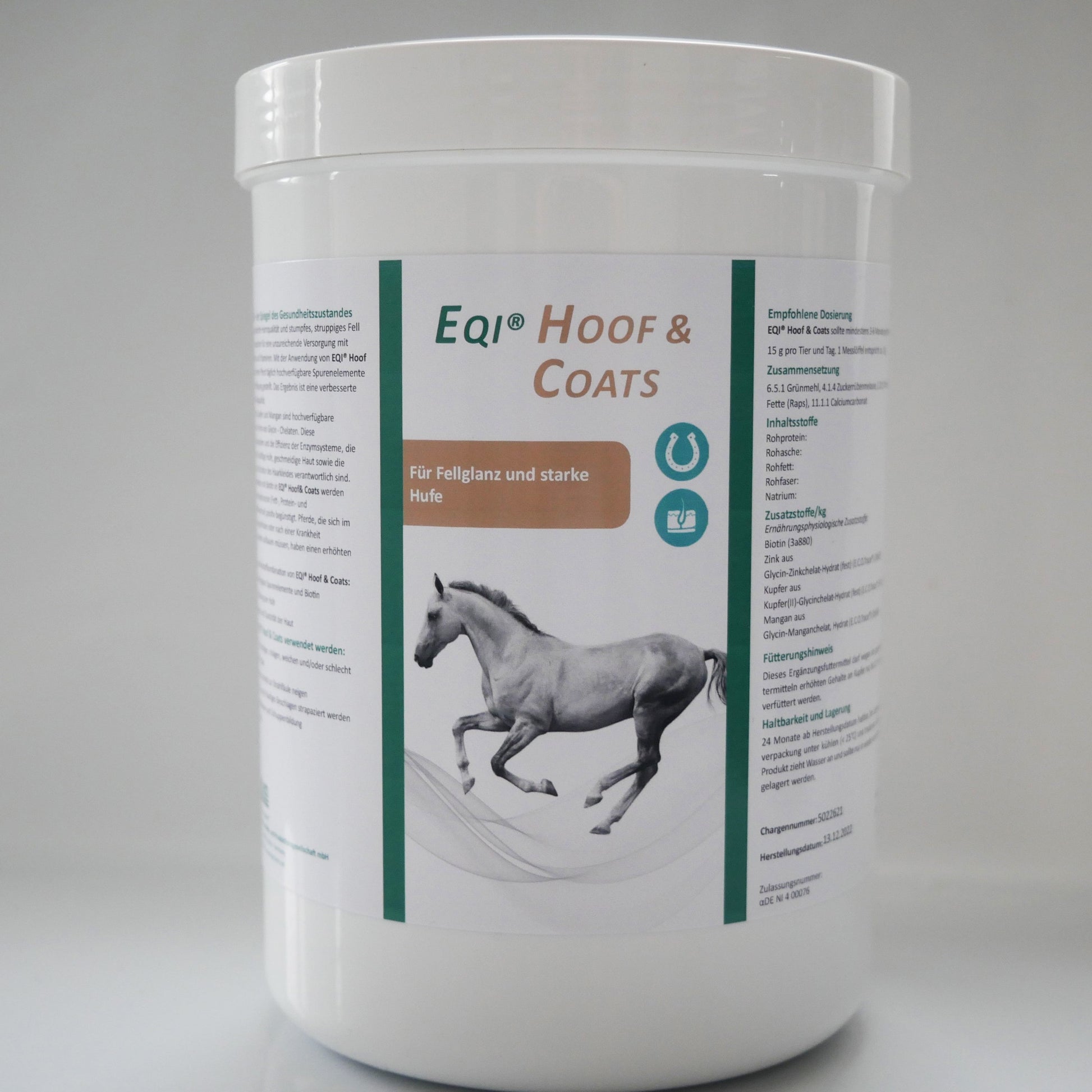 EQI® Hoof & Coats 700g - Für Fellglanz und starke Hufe bei Pferden